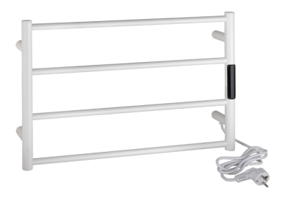 Лира за баня, електрическа, бял мат