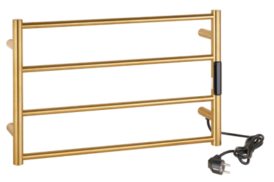 Лира за баня, електрическа, злато мат