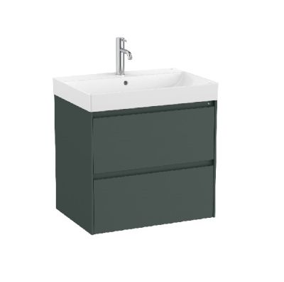 ROCA ONA 65 Мебел Unik с две чекмеджета и умивалник Зелен Мат 