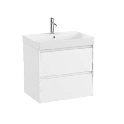 ROCA ONA 65 Мебел Unik с две чекмеджета и умивалник Бял Мат 