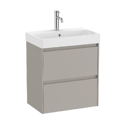 ROCA ONA COMPACT 55 Мебел Unik с две чекмеджета и умивалник Sand Grey 