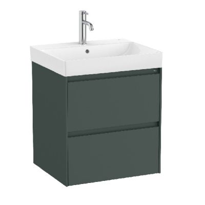 ROCA ONA 55 Мебел Unik с две чекмеджета и умивалник Зелен Мат