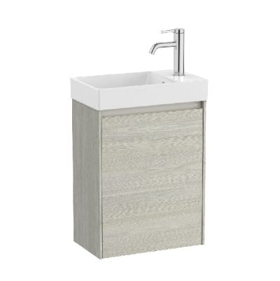 ROCA ONA COMPACT 45 Мебел Unik с една врата и умивалник Светъл Дъб 