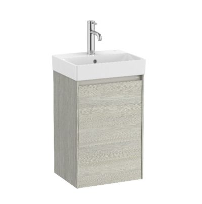 ROCA ONA COMPACT 40 Мебел Unik с една врата и умивалник Светъл Дъб 