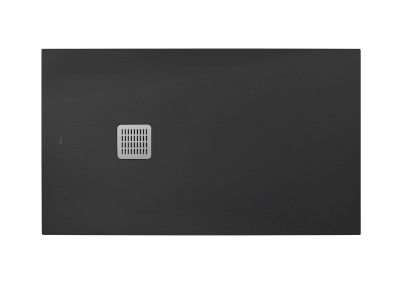 TERRAN-N Свръхплоско Душ-корито от композитен материал STONEX® 120x80 без сифон - Onyx 