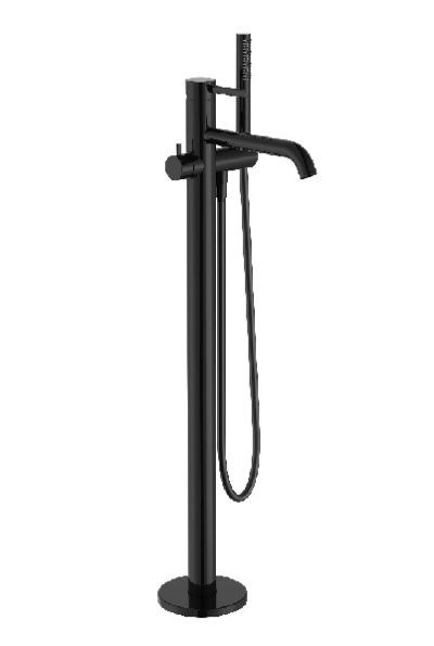 ROCA ONA Стоящ смесител за вана от под Titanium Black 