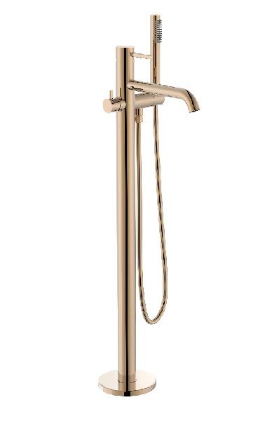 ROCA ONA Стоящ смесител за вана от под Розово Злато 