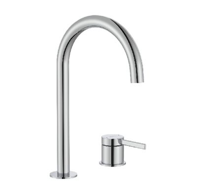 ROCA ONA Смесител за умивалник със странична ръкохватка и клик-клак клапа хром 