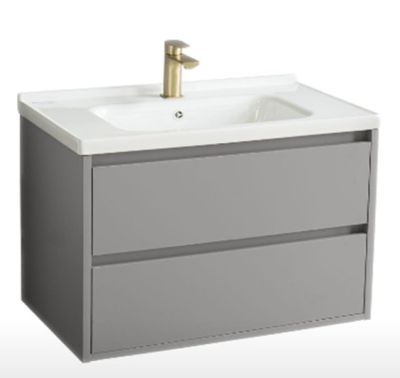 ALUMINA Комплект горен и долен шкаф 70 ТЪМНО СИВ