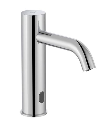 ROCA ONA Електронен смесител за умивалник със захранване с 4 алкални батерии 1,5 V хром 