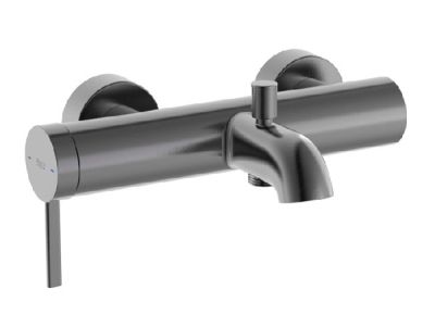 ROCA ONA Стенен смесител за вана-душ с автоматичен превключвател Brushed Graphite 