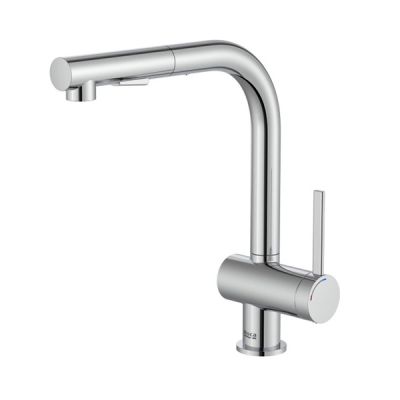 ROCA ONA Смесител за кухня с въртящ изтеглящ се чучур с две функции хром 