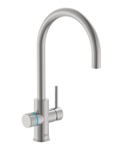 ROCA AQUAFY Смесител за кухня с фитрираща система два изхода Stainless Steel Finish