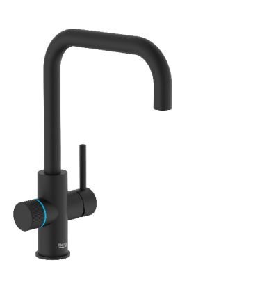 ROCA AQUAFY Смесител за кухня с фитрираща система два изхода  Черен мат