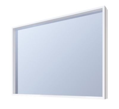 PVC Бостън 90см Огледало за баня с LED осветление