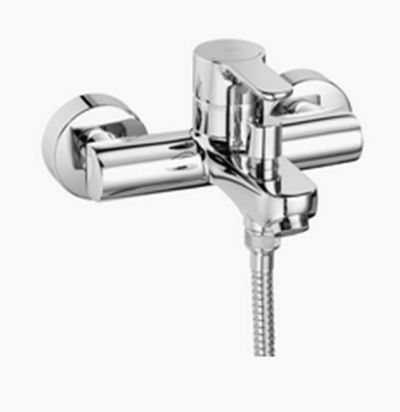 L20 Комплект смесители за умивалник, вана/душ и тръбно окачване със слушалка ХРОМ