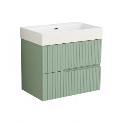Eloria PVC мебел за баня с умивалник, цвят светло зелен