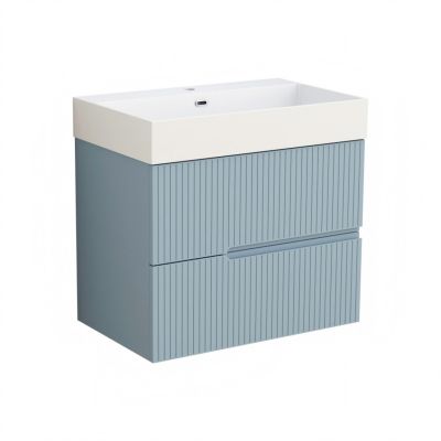 Eloria PVC мебел за баня с умивалник, цвят светло син