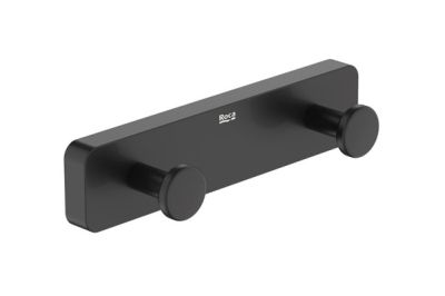 Roca SONATA Двойна закачалка за кърпи Черен Мат