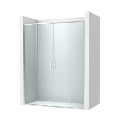 Roca Victoria Plus L4-E Параван за душ с 2 плъзгащи се врати + 2 фиксирани панела 170см Хром 
