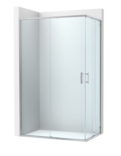 Roca Victoria Plus L2 - с 1 плъзгаща врата + 1 фиксиран панел 90см Хром