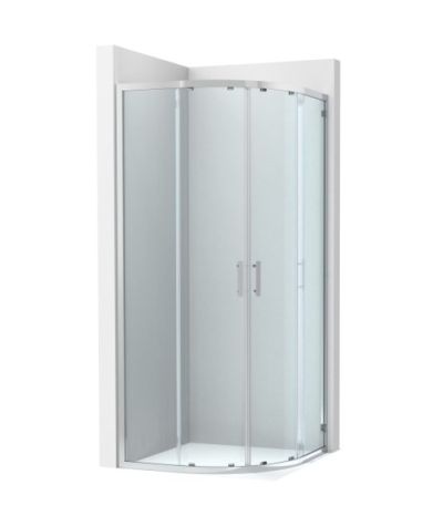 Roca Victoria Plus MR - Параван за ъглово душ корито с 2 плъзгащи врати + 2 фиксирани панела R375 Хром   