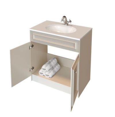 PVC Честър Долен шкаф за баня 80см