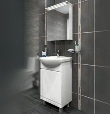 PVC Дентън Долен шкаф с умивалник 50см