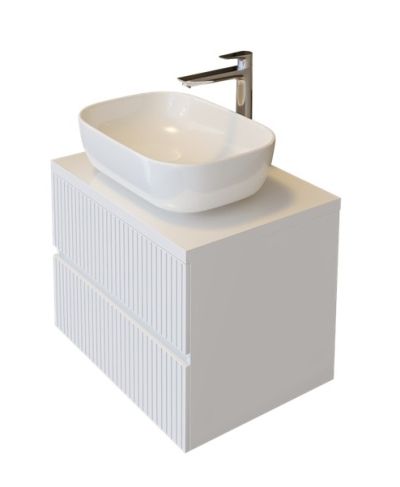 PVC Страйп Долен шкаф за баня 60см