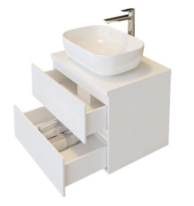 PVC Страйп Долен шкаф за баня 60см