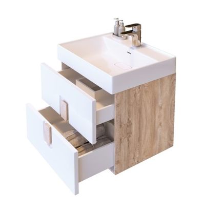 PVC Дърбан долен шкаф за баня 60см