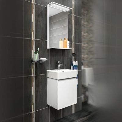 PVC Тулан долен шкаф за баня с една врата 38см