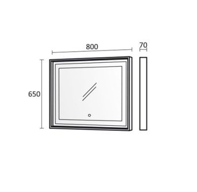 PVC Комплект шкафове за баня Честър 80см