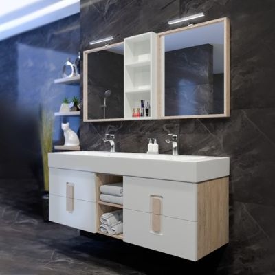 PVC Комплект шкафове за баня Калахари 150см