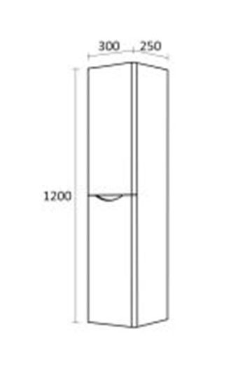 PVC Комплект шкафове за баня Смайл 80см 