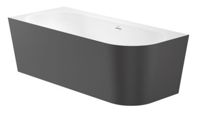 ROCA RAINA Ъглова вана от Stonex® лява 1800 x 800 Включва click-clack клапа и сифон ЧЕРНА