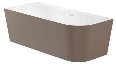 ROCA RAINA Ъглова вана от Stonex® лява 1700 x 750мм Включва click-clack клапа и сифон КАФЕ 