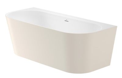 ROCA RAINA Долепена до стената вана от Stonex® 1700 x 750мм Включва click-clack клапа и сифон БЕЖ  