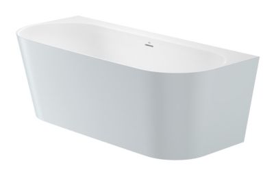 ROCA RAINA Долепена до стената вана от Stonex® 1800 x 800мм Включва click-clack клапа и сифон ПЕРЛА 