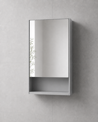 ALU Комплект горна и долна мебел за баня с умивалник 50 cm - Grey