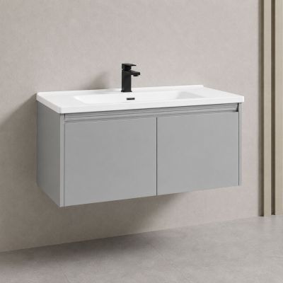 ALU Комплект горна и долна мебел за баня с умивалник 70 cm - Grey