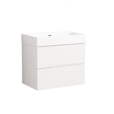 Eloria PVC мебел за баня с умивалник, цвят бял мат