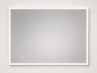 MALAGA Правоъгълно огледало с LED осветление 70х100см рамка БЯЛ МАТ