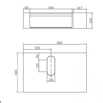 Умивалник  - ICP 8029 / 3861G