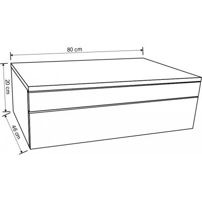 Мебели за баня ICP 8020-2