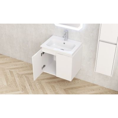 Мебели за баня PVC » BG 6046W ЧЕРТИ+УМИВ.5955 БЯЛ / СМОЛА