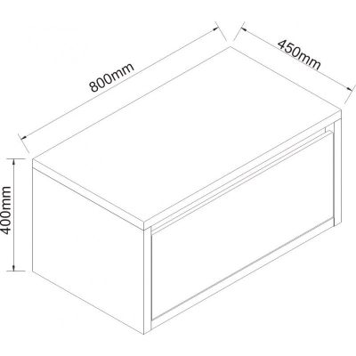 Мебели за баня PVC ICP 4540-80