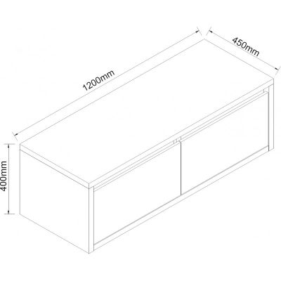 Мебели за баня PVC ICP 4540-120