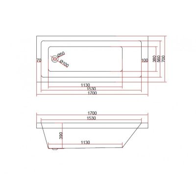 Вана "БЕНДИДА"  ICSH 177050 TUB