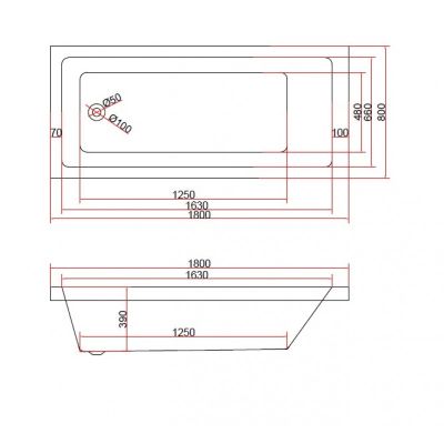 Вана "БЕНДИДА"  ICSH 188050 TUB